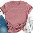 Sarcastic I Just Work Here Quote Bella Canvas T-shirt Heather Mauve