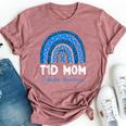 T1d Mom Diabetes Awareness Type 1 Diabetes Mother Rainbow Bella Canvas T-shirt Heather Mauve
