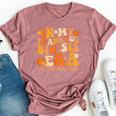 In My Thankful Big Sis Era Groovy Fall Sister Thanksgiving Bella Canvas T-shirt Heather Mauve