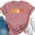 Thanksgiving Couples Sweet Potato I Yam Groovy Flower Bella Canvas T-shirt Heather Mauve