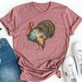 Thanksgiving Retro Vintage Turkey Fall Thankful Thanksgiving Bella Canvas T-shirt Heather Mauve