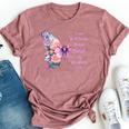I Can Do All Things Through Christ Pretty Butterfly Bella Canvas T-shirt Heather Mauve