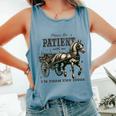 Please Be Patient With Me I Comfort Colors Tank Top Blue Jean