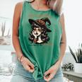 Yes I Am Pretty Tired Bullshit Vintage Halloween Comfort Colors Tank Top Light Green