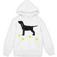 Beagle Puppy Dog Plays Fetch With Yellow Tennis Balls Unisex Hoodie
