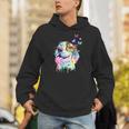Beagle Splash Art Butterflies Dog Lover Unisex Hoodie