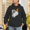 Cat With Monarch Butterfly On His Nose Butterfly Cat Lover Unisex Hoodie