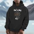 He's My Boo Spider Skull Matching Halloween Pajama Couples Unisex Hoodie