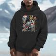 Zoo Animals Christmas Lights Jungle Zookeeper Safari Theme Premium Unisex Hoodie