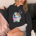Beagle Splash Art Butterflies Dog Lover Unisex Hoodie