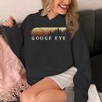 Gouge Eye NV Vintage Evergreen Sunset Eighties Retro Unisex Hoodie