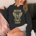 Never Underestimate The Power Of Adger Personalized Last Name Hoodie