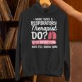 What Does A Respiratory Therapist Do Stop Breathing Unisex Hoodie