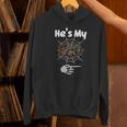 He's My Boo Spider Skull Matching Halloween Pajama Couples Unisex Hoodie