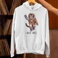 Cat Astronaut I Need Space Universe Outer Space Kitty Lover Unisex Hoodie