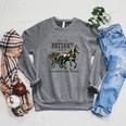 Please Be Patient With Me I Sponge Fleece Raglan Crewneck Sweatshirt Deep Heather