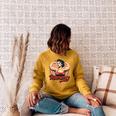 Muscle Mommy Retro Weightlifting And Bodybuilding Gym Mom Sponge Fleece Raglan Crewneck Sweatshirt Heather Mustard
