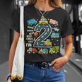 2 Jahre Alt Geburtstag Junge Lkw Auto Transport T-Shirt Geschenke für Sie