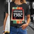 40 Anni Compleanno Uomo 1982 Gamer Console Giochiintage Maglietta Regalos para ella