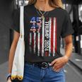 45 47 Trump 2024 American Flag Take America Back 4Th Of July T-Shirt Gifts for Her