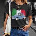 500Intage Car Flag Of Italy Dad Engines T-Shirt Geschenke für Sie