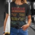 6 Stages Of Debugging Software Engineer Coder Programmer T-Shirt Geschenke für Sie