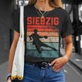 70 Geburtstag Retro Handball Fan Spieler 70 Jahre Mann T-Shirt Geschenke für Sie