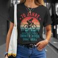 70 Jahre Und Ich Fahre Noch Ohne Akku Fahrradfahrer T-Shirt Geschenke für Sie