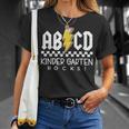 Abcd Kindergarten Rocks First Day Of School Back To School T-Shirt Gifts for Her
