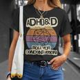 Adhd&D Roll Per Concentrazione Maglietta Regalos para ella
