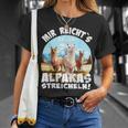 Alpaca And Lamas Mir Reichts Ich Geh Alpakas Streicheln T-Shirt Geschenke für Sie