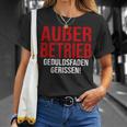 Außer Berieb Geduldsfaden Gerissen Auser Betrieb Gerissen Arbeit Office Keine Peduld S T-Shirt Geschenke für Sie