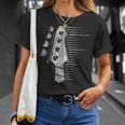 Bajo Eléctrico Rockero Rock Música Instrumento Bajista Camiseta unisex Regalos para ella