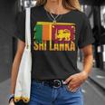 Bandera De Sri Lanka Y Amistad Camiseta unisex Regalos para ella