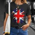 Bandiera Del Regno Unito Bandiera Inglese British Union Jack Maglietta Regalos para ella