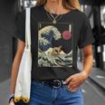 Belgian Malinois Japanese Kanagawa Wave Surf Dog T-Shirt Gifts for Her