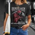 Beruflich Wollte Ich Schon Immer Was Mit Menschen Machen Half Sleeve T-Shirt Geschenke für Sie