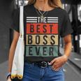 The Best Boss Ever Divertente Capo Direttore Regalo Maglietta Regalos para ella