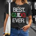 Best Guido Ever Orgoglioso Italiano Americano Maglietta Regalos para ella