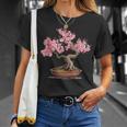 Bonsai Giapponese Albero Di Sakura Albero Di Ciliegio Bonsai Maglietta Regalos para ella