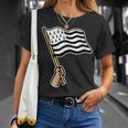 Bretagne Main Brandissant Le Drapeau Breton Gwenn Ha Du T-Shirt Cadeaux pour elle