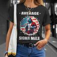 Camicia Lupo Mannaro Americano Sigma Divertente Cringe Lupo Mannaro Brainrot Maglietta Regalos para ella