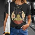 Cat Ramen Graphic Japanese Kawaii Cat Anime T-Shirt Gifts for Her