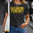 Childhood Cancer Awareness Tackle Childhood Cancer Football T-Shirt Gifts for Her