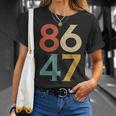 Classic Vintage 80S Style 86 47 Anti Trump T-Shirt Gifts for Her