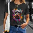 Colourful Miniature Schnauzer Dog T-Shirt Geschenke für Sie