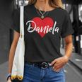 Con Nome I Love Daniela I Heart Named Maglietta Regalos para ella
