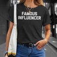Con Scritta Famous Influencer Lingua Italiana Non Garantita Maglietta Regalos para ella