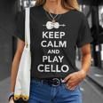Con Scritta Keep Calm And Play Maglietta Regalos para ella