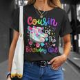 Cousin Of The Birthday Girl Skater Roller Skate Family Party T-Shirt Gifts for Her